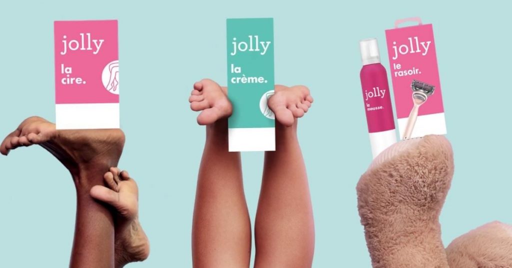 Jolly a choisi spécifiquement des teintes roses pour séduire sa clientèle féminine.