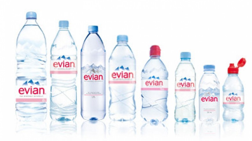 Design visuel des produits Evian