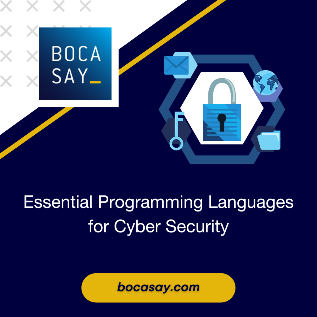 The offshore outsourcing company Bocasay lists the most used languages in cybersecurity ©Canva